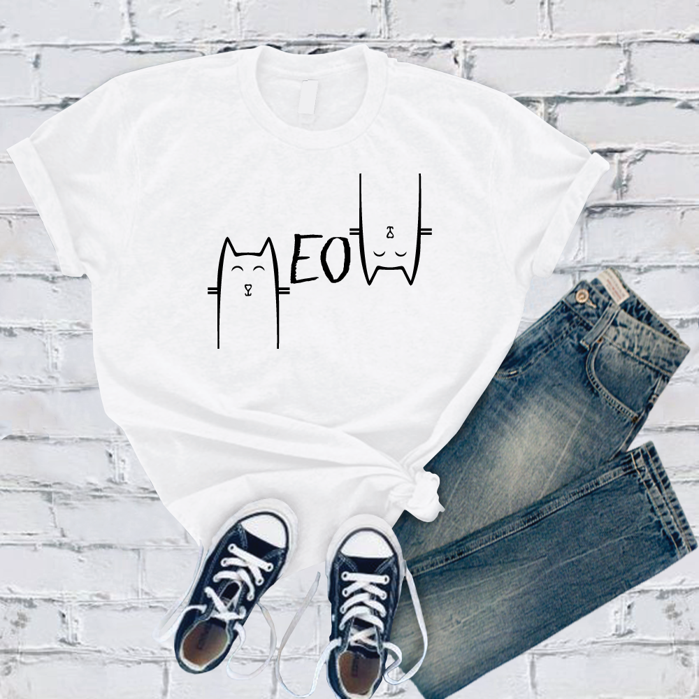 Cat Meow T-Shirt T-Shirt tshirts.com White S 