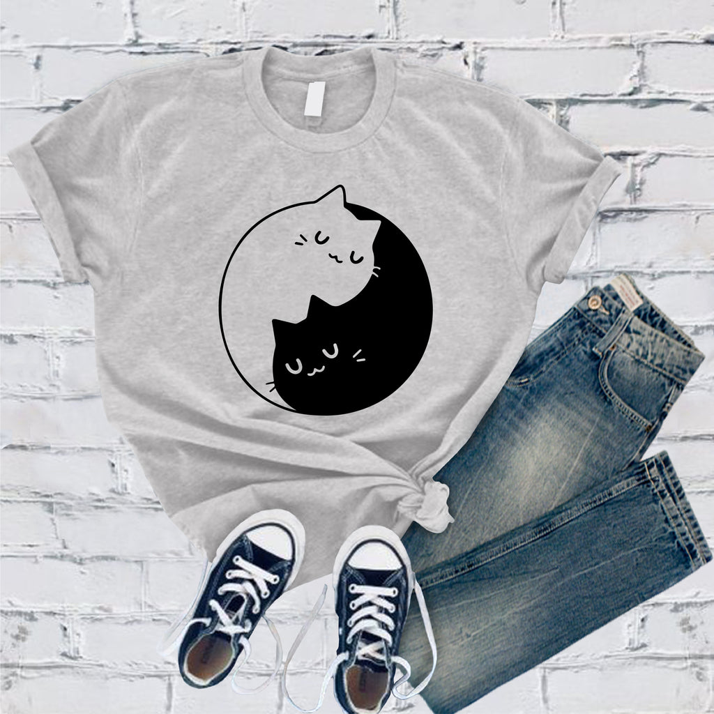 Cat Peace T-Shirt T-Shirt tshirts.com Solid Athletic Grey S 