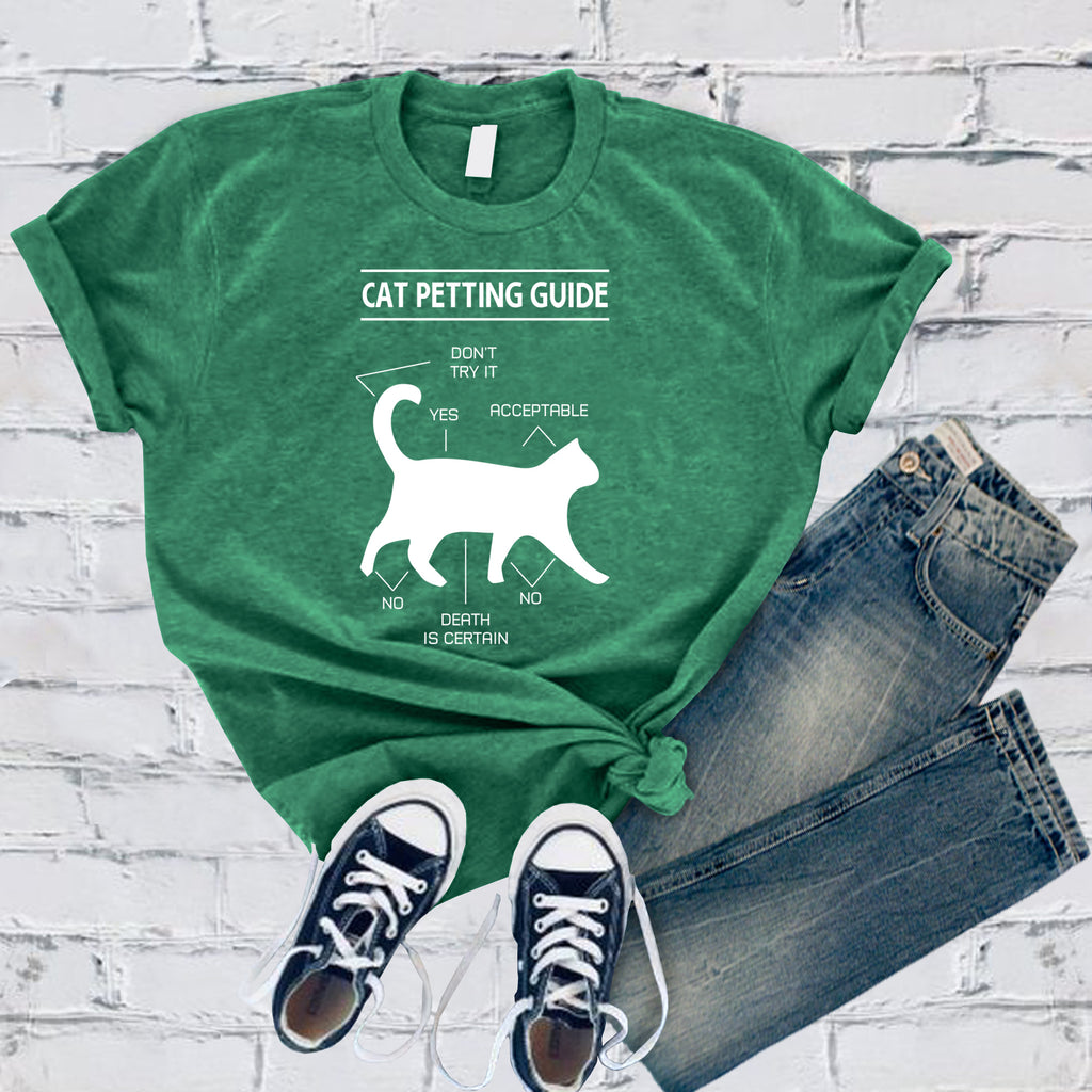 Cat Petting Guide T-Shirt T-Shirt tshirts.com Heather Kelly S 
