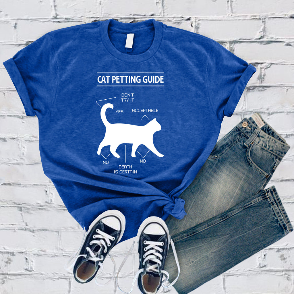 Cat Petting Guide T-Shirt T-Shirt tshirts.com True Royal S 