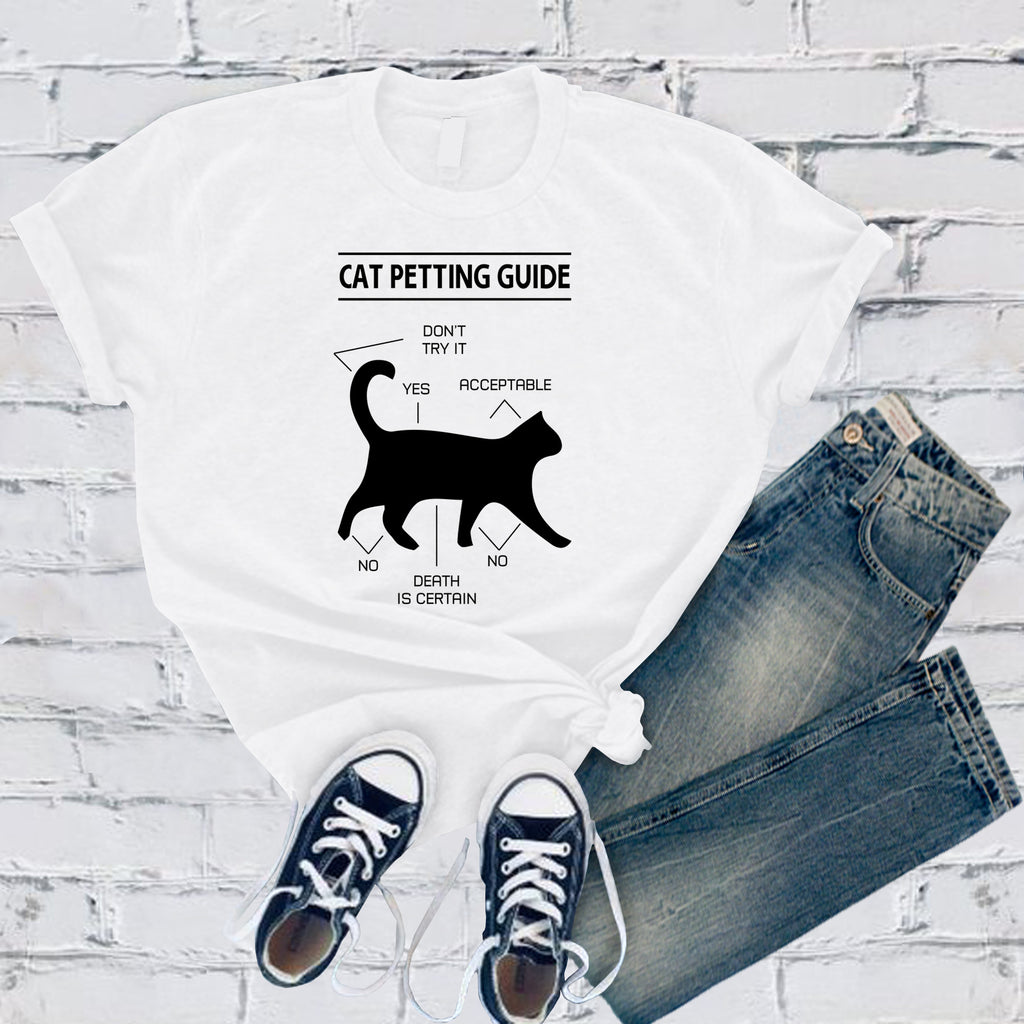 Cat Petting Guide T-Shirt T-Shirt tshirts.com White S 