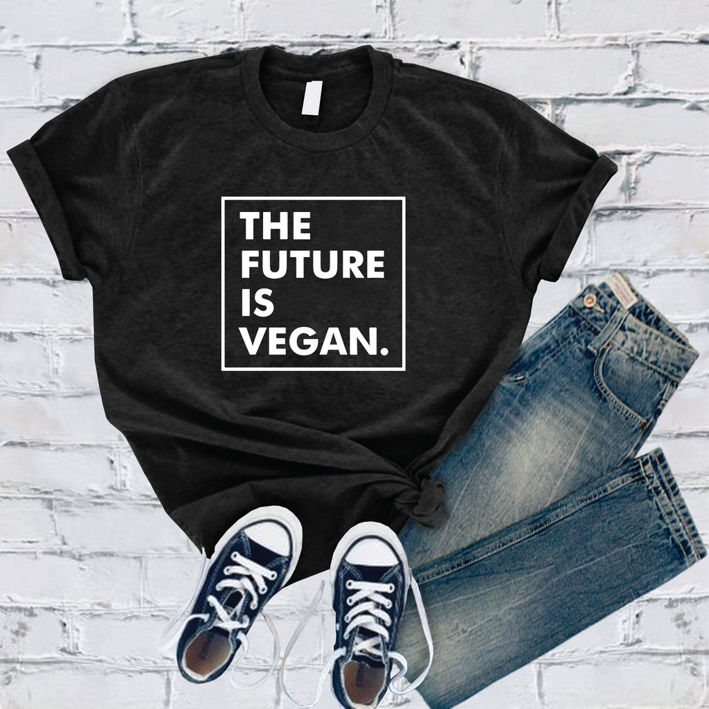 The Future is Vegan T-Shirt T-Shirt Tshirts.com Black S 