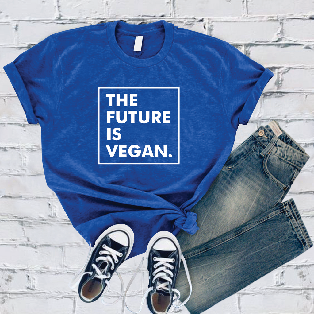 The Future is Vegan T-Shirt T-Shirt Tshirts.com True Royal S 