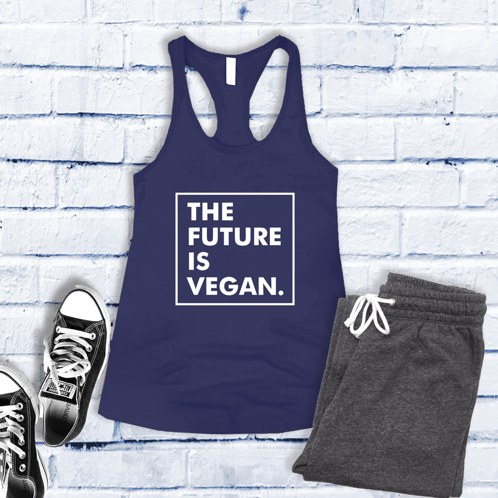 The Future is Vegan Women's Tank Top Tank Top Tshirts.com Indigo S 