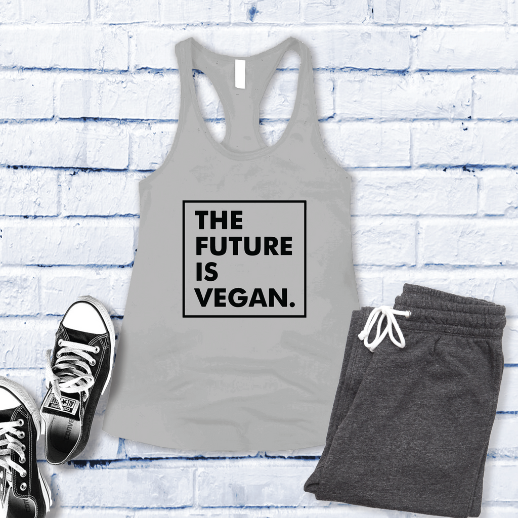 The Future is Vegan Women's Tank Top Tank Top Tshirts.com SIlver S 