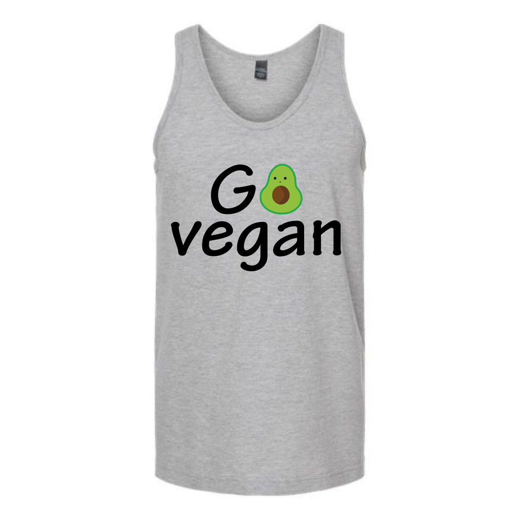 Go Vegan Avocado Unisex Tank Top Tank Top Tshirts.com Heather Grey S 