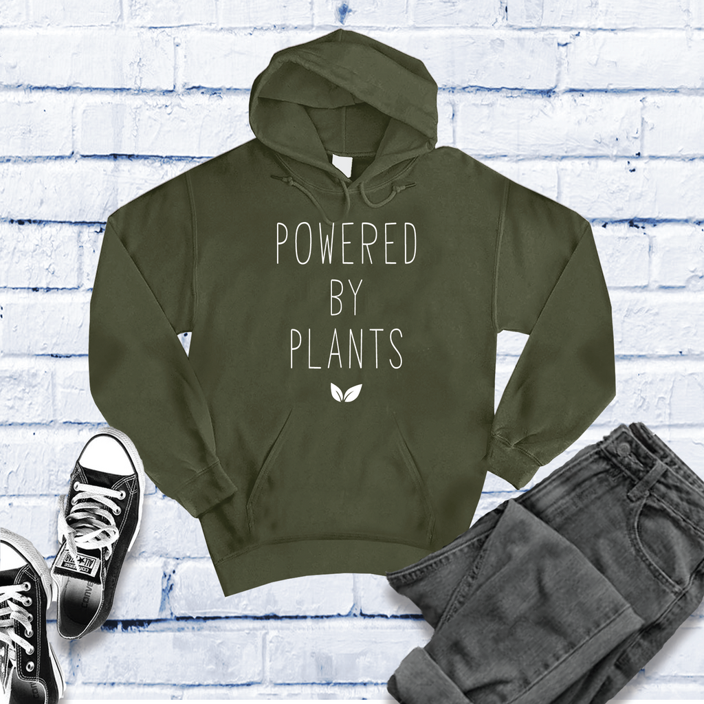 Powered By Plants Hoodie Hoodie Tshirts.com Army S 
