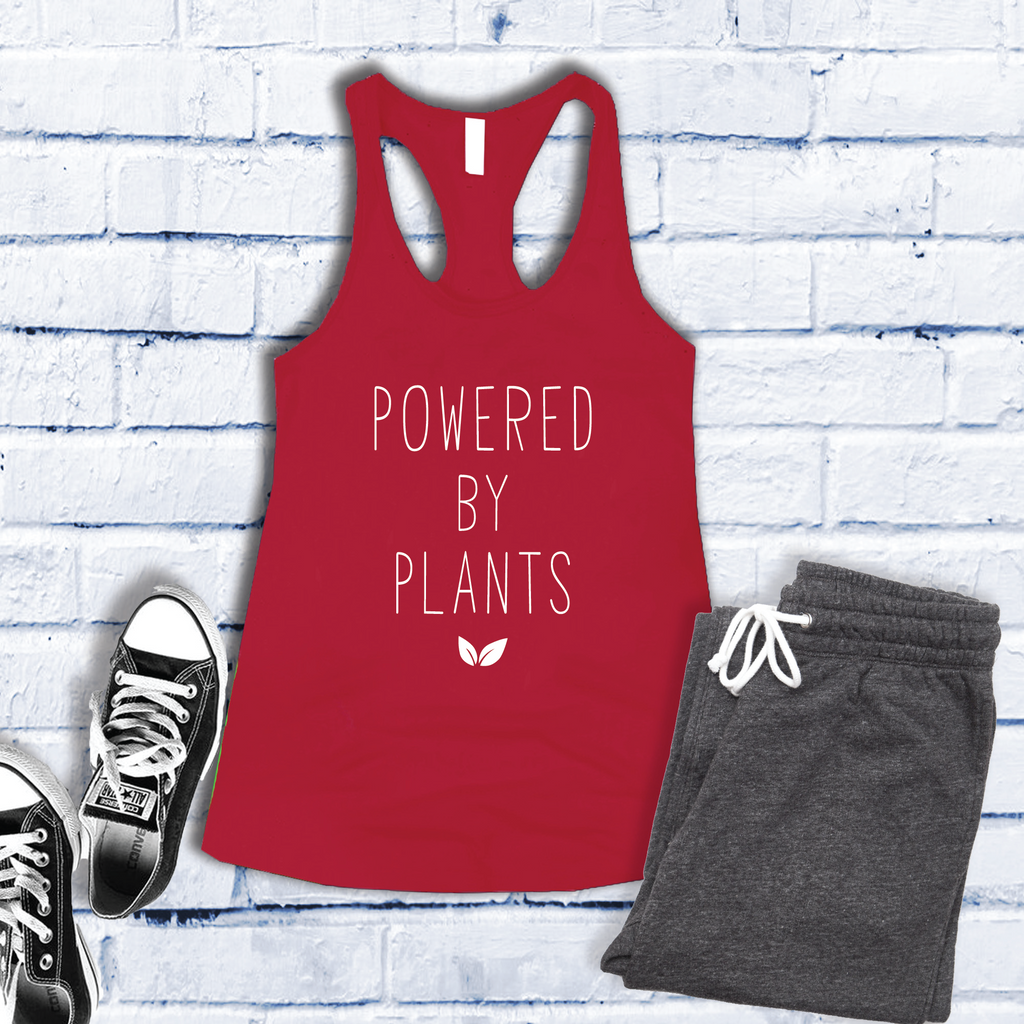 Powered By Plants Women's Tank Top Tank Top Tshirts.com Red S 