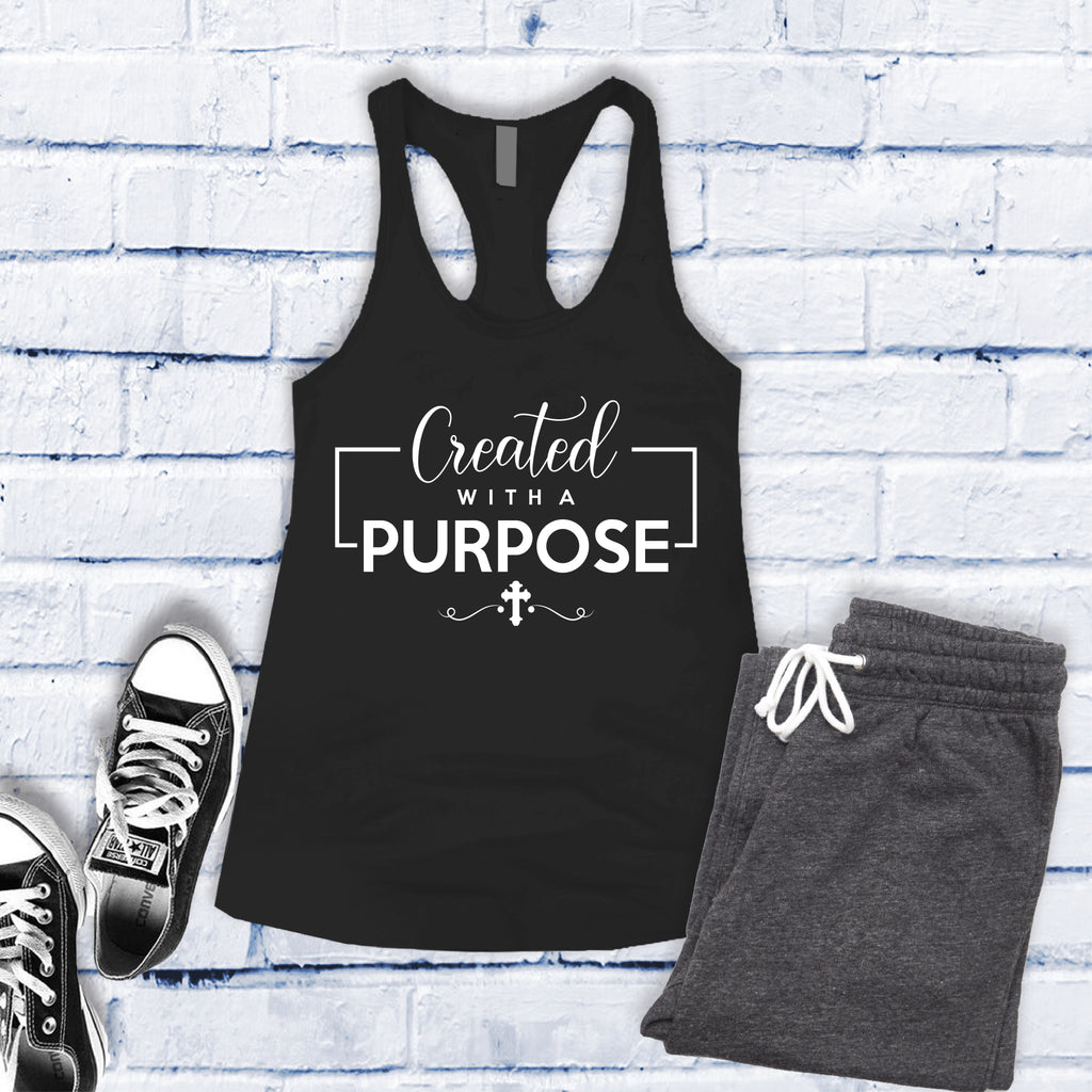Created With A Purpose Women's Tank Top Tank Top tshirts.com Black S 