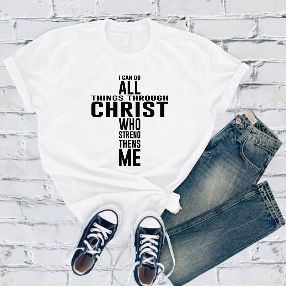 I Can Do All Things Cross T-Shirt T-Shirt tshirts.com White S 