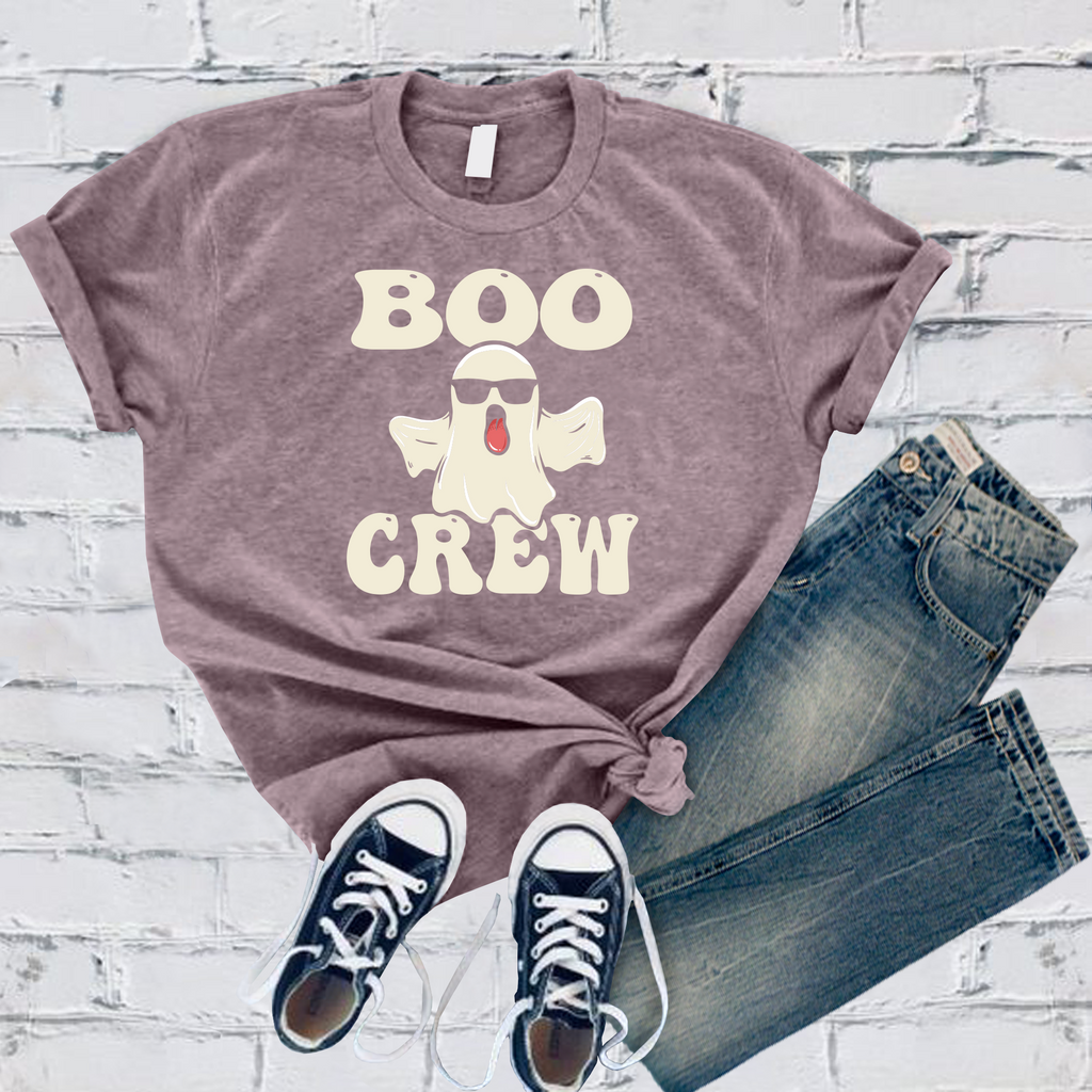 Boo Crew T-Shirt T-Shirt Tshirts.com Heather Purple S 