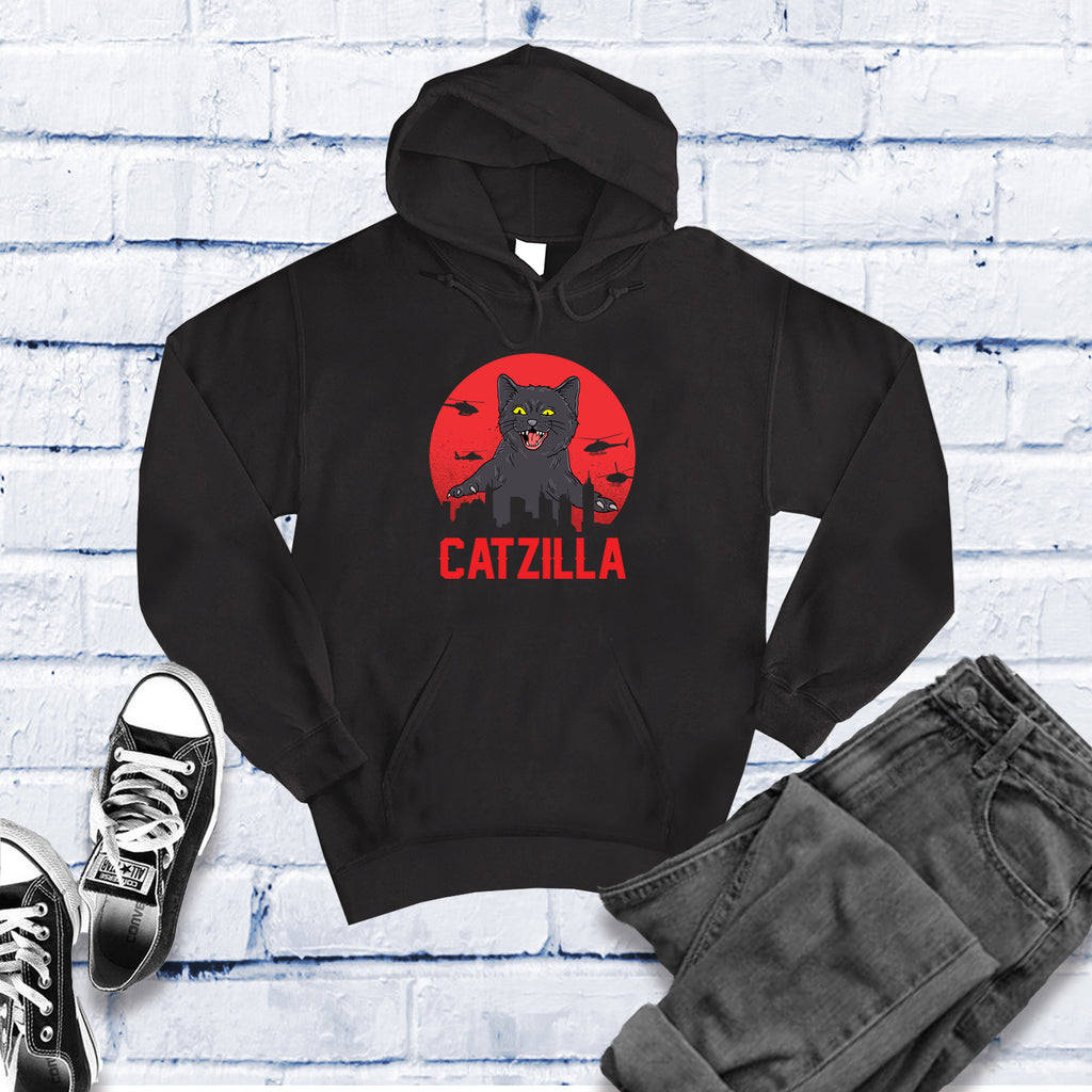 Catzilla Hoodie Hoodie tshirts.com Black S 