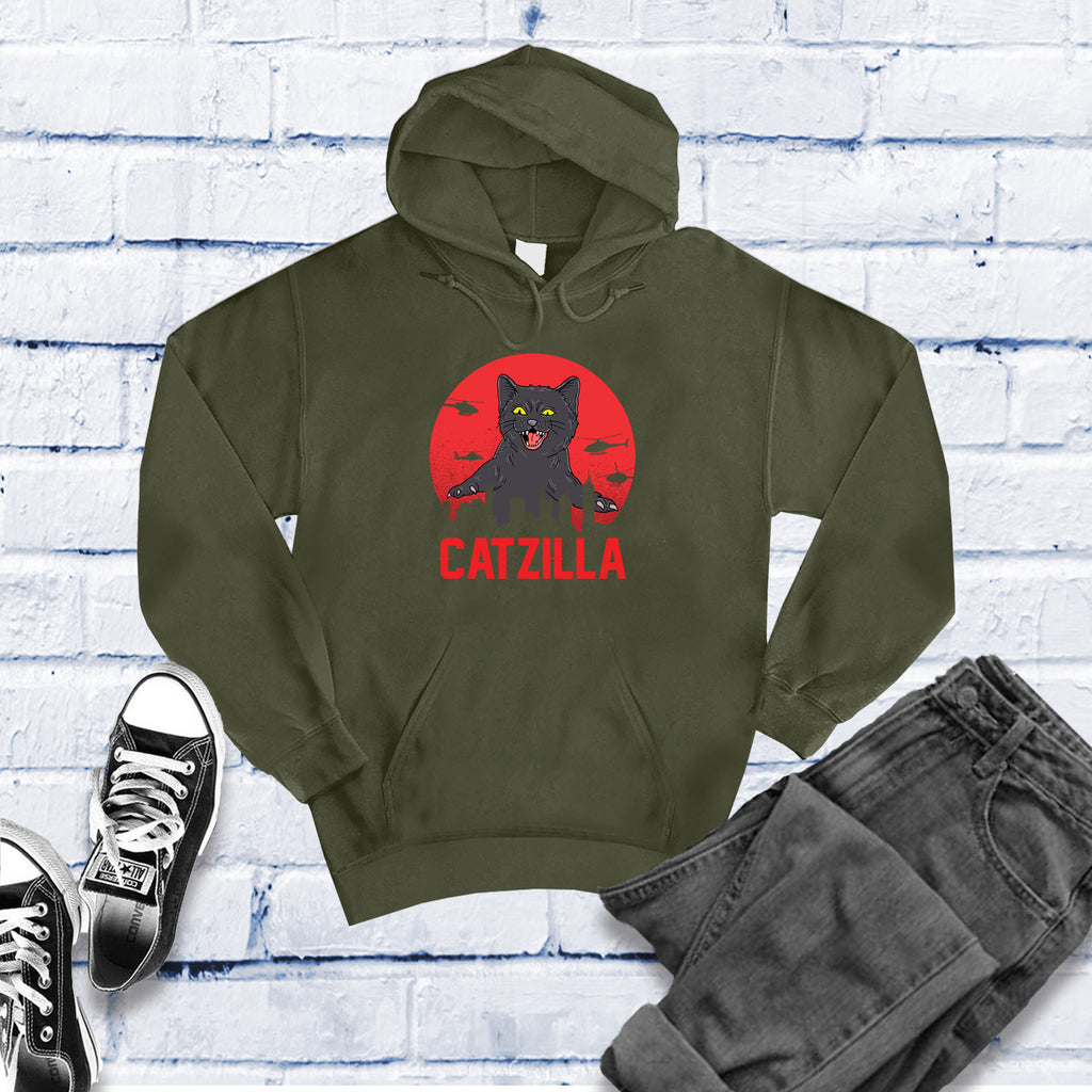 Catzilla Hoodie Hoodie tshirts.com Army S 