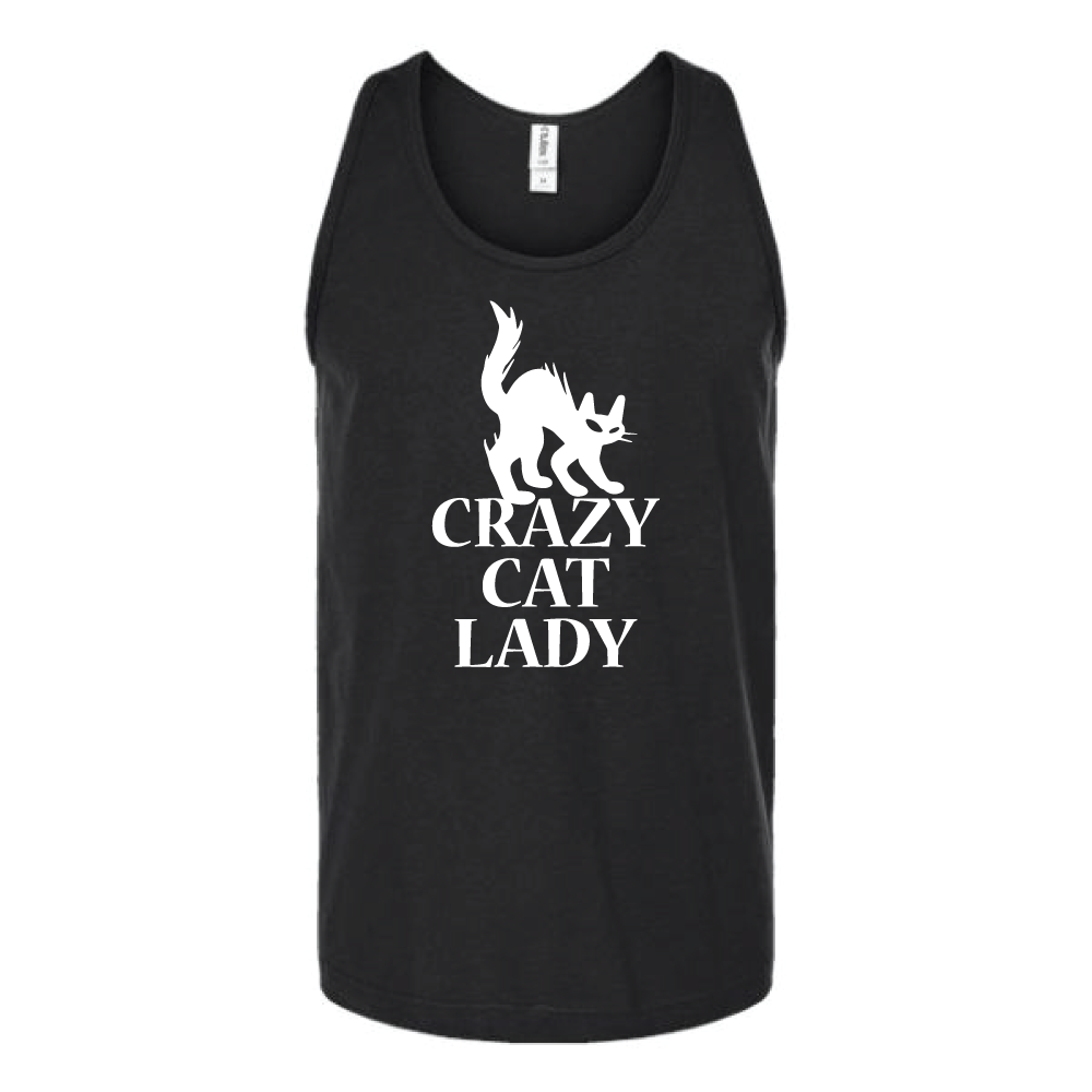 Crazy Cat Lady Unisex Tank Top Tank Top tshirts.com Black S 