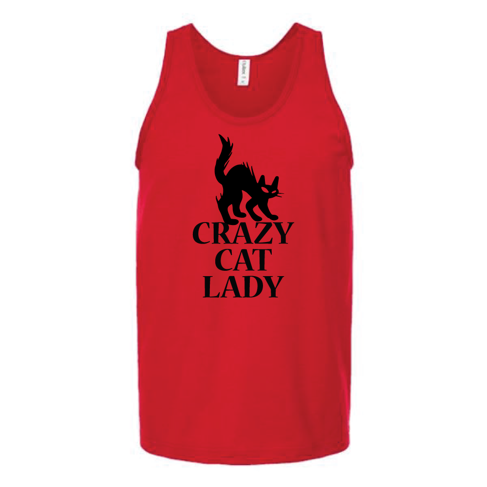 Crazy Cat Lady Unisex Tank Top Tank Top tshirts.com Red S 