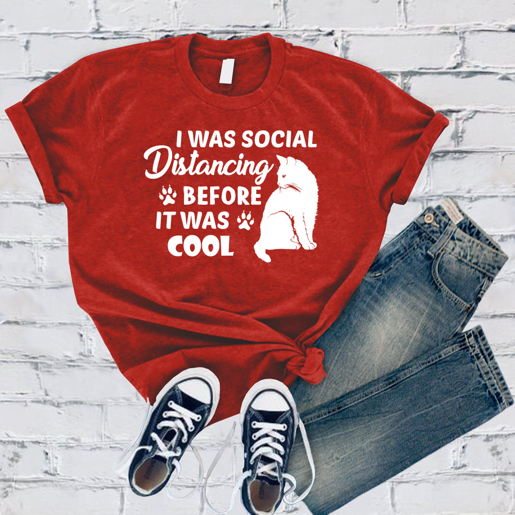 I Was Social Distancing Before It Was Cool T-Shirt T-Shirt tshirts.com Red S 