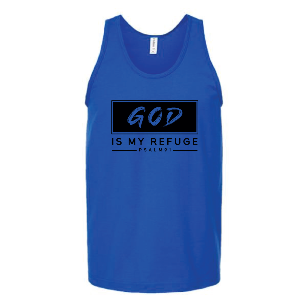 God Is My Refuge Unisex Tank Top Tank Top tshirts.com Royal S 