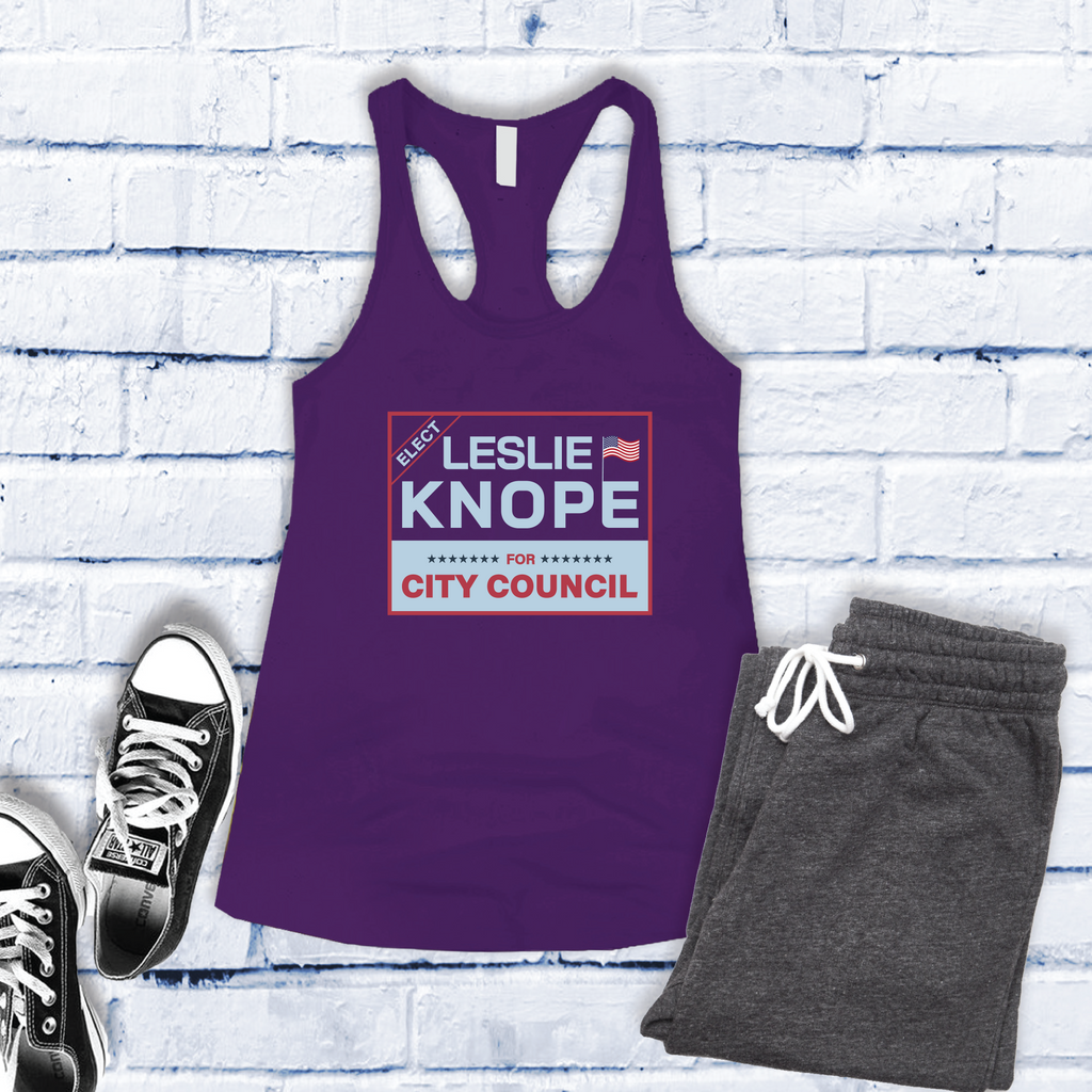 Knope For City Council Women's Tank Top Tank Top Tshirts.com Purple Rush S 