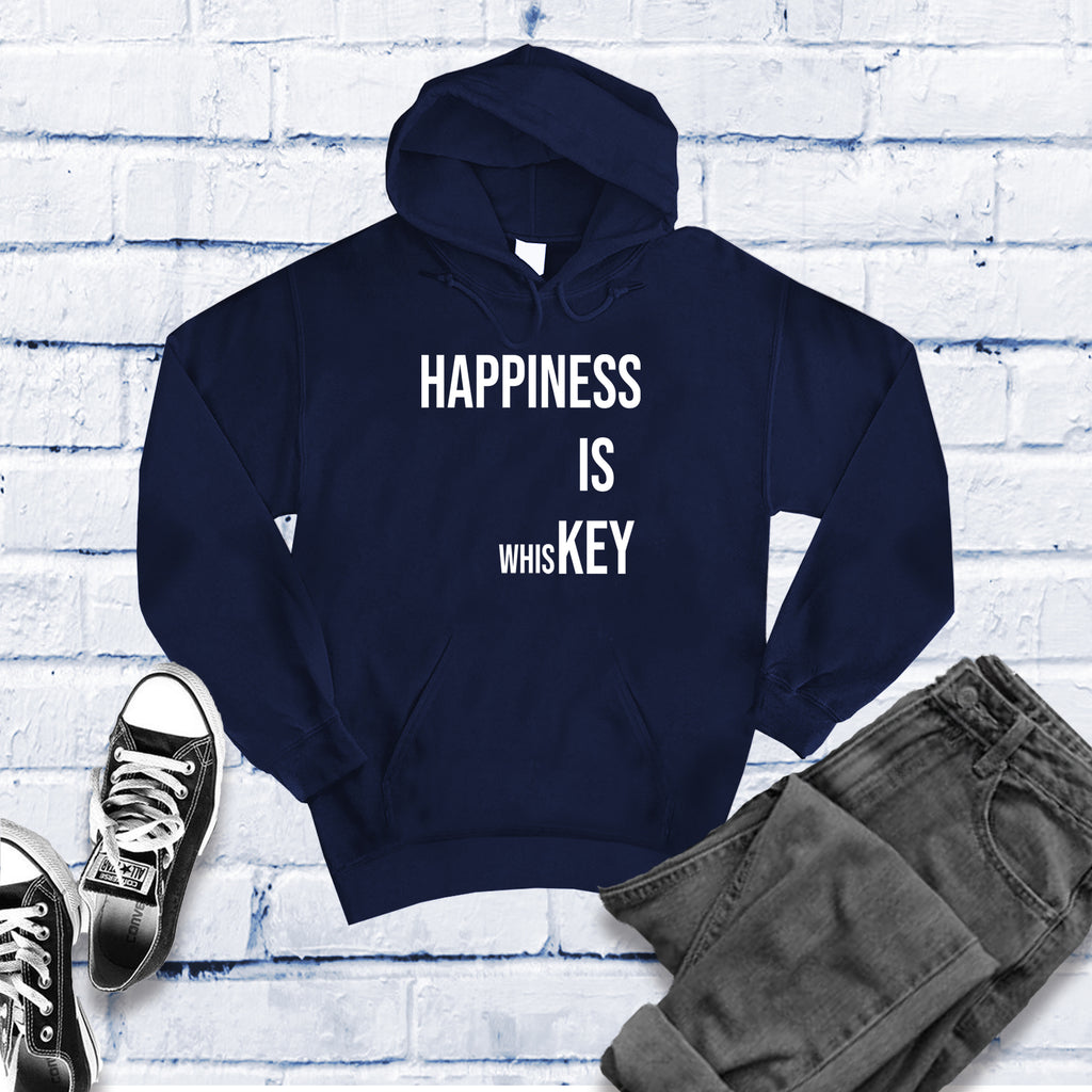 Happiness is Whiskey Hoodie Hoodie tshirts.com Classic Navy S 