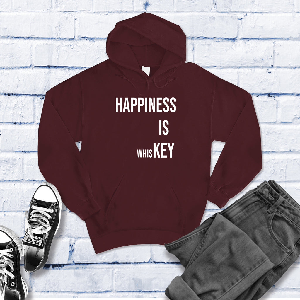 Happiness is Whiskey Hoodie Hoodie tshirts.com Maroon S 