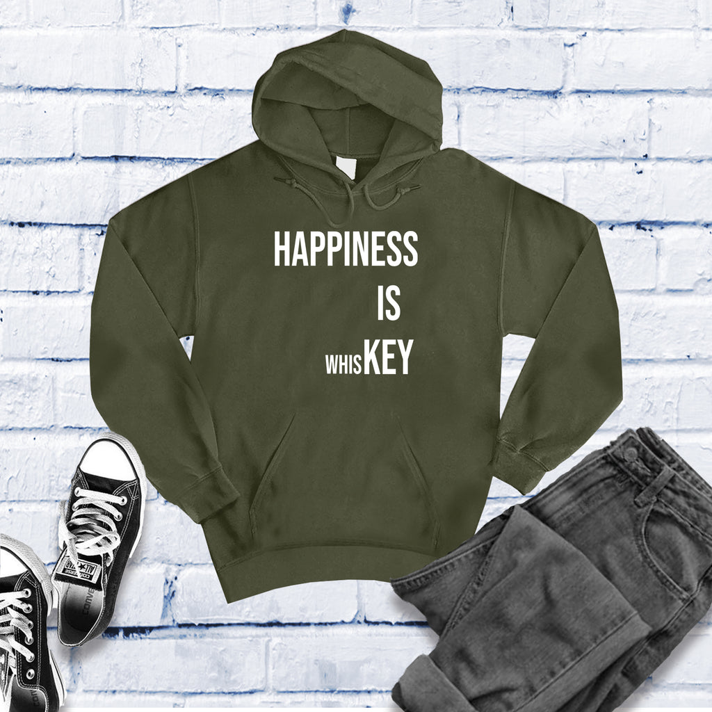 Happiness is Whiskey Hoodie Hoodie tshirts.com Army S 