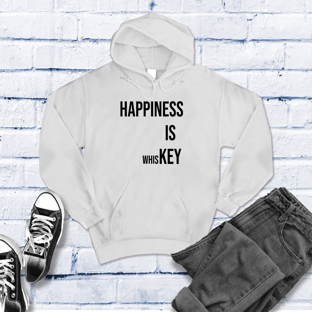 Happiness is Whiskey Hoodie Hoodie tshirts.com White S 