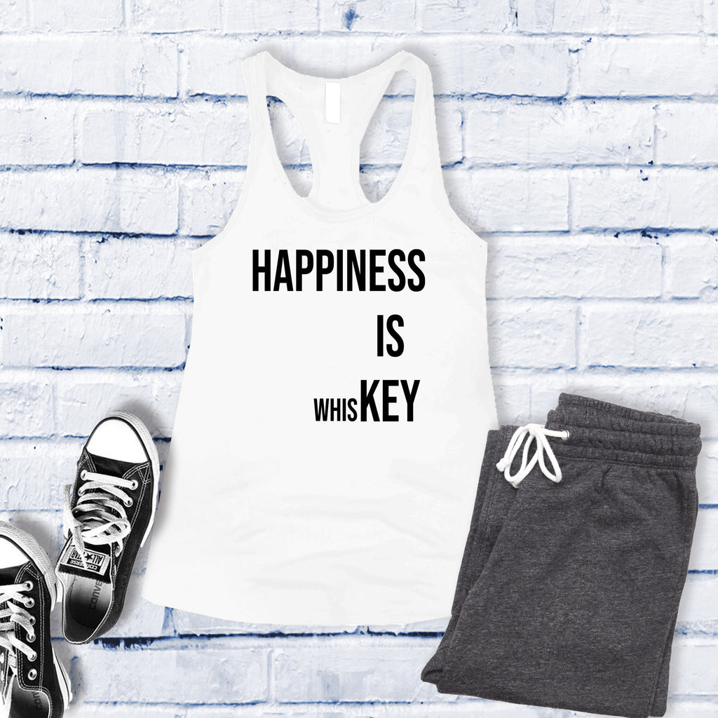 Happiness is Whiskey Women's Tank Top Tank Top tshirts.com White S 