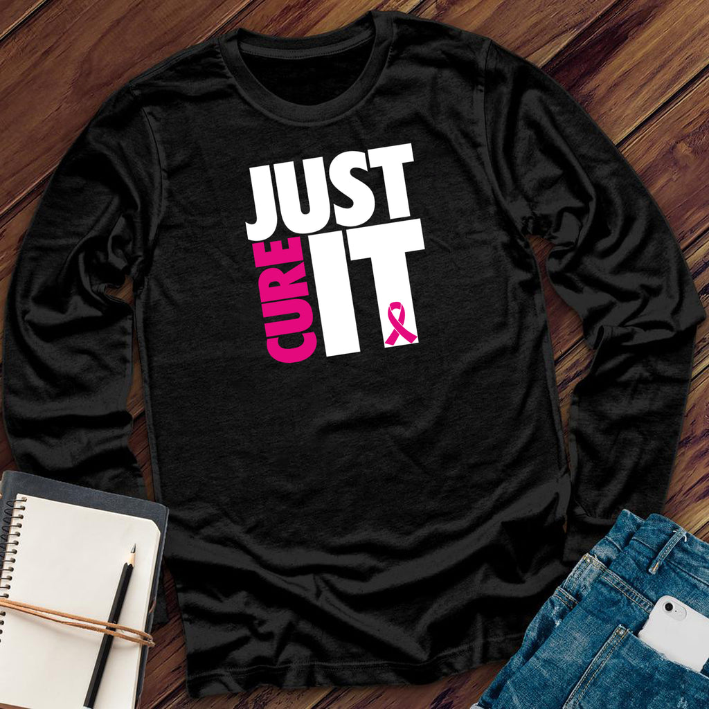 Just Cure It Long Sleeve Long Sleeve tshirts.com Black S 