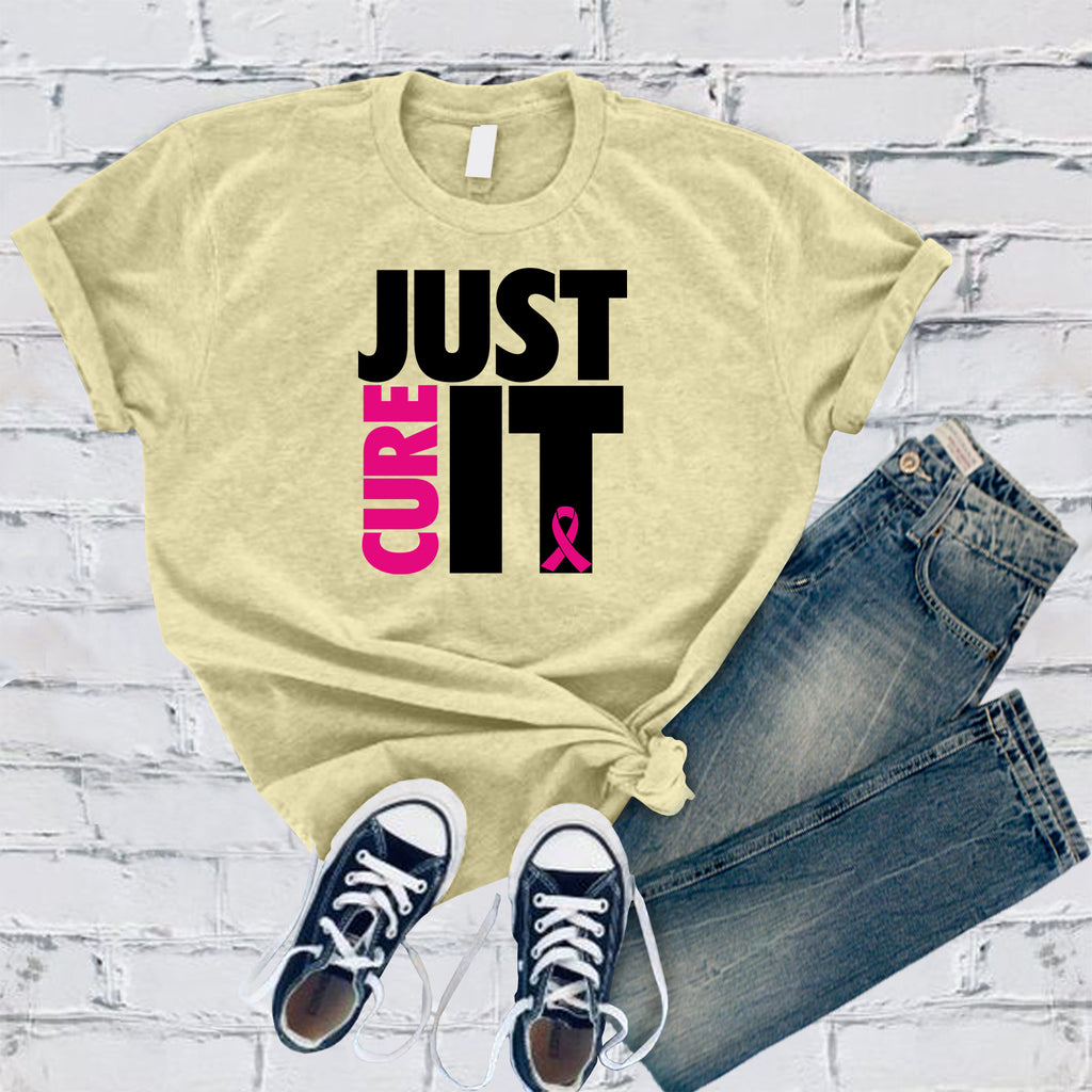 Just Cure It T-Shirt T-Shirt tshirts.com Heather French Vanilla S 