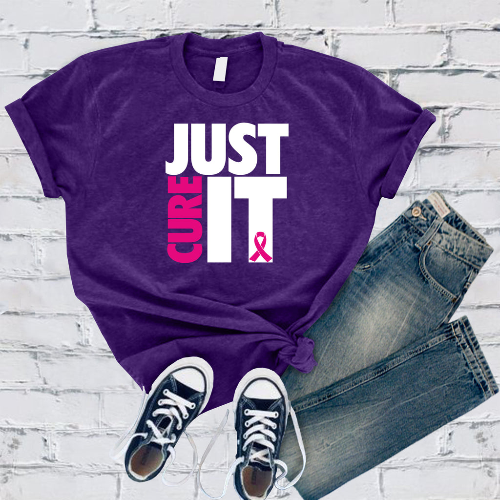 Just Cure It T-Shirt T-Shirt tshirts.com Team Purple S 
