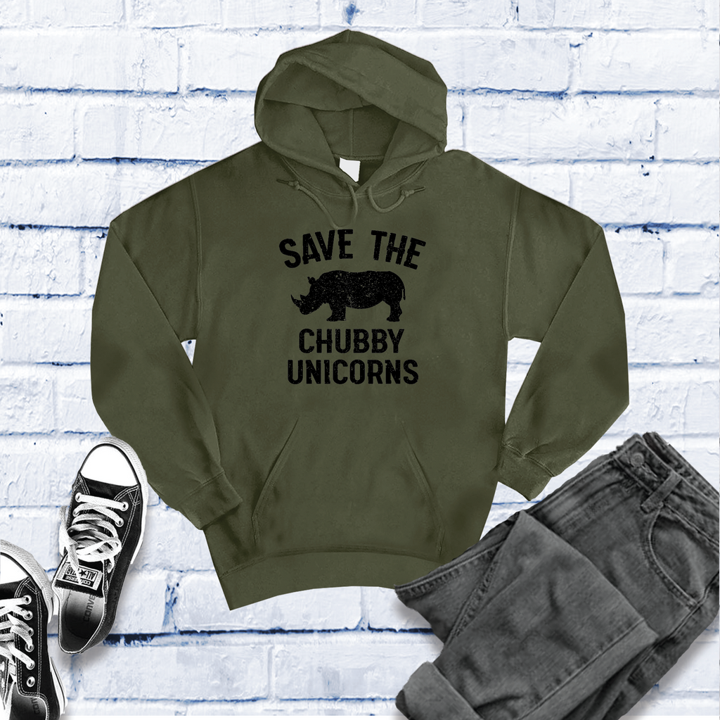 Save The Chubby Unicorn Hoodie Hoodie Tshirts.com Army S 
