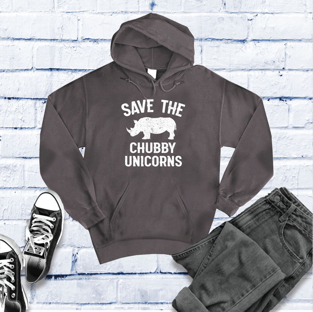 Save The Chubby Unicorn Hoodie Hoodie Tshirts.com Charcoal Heather S 