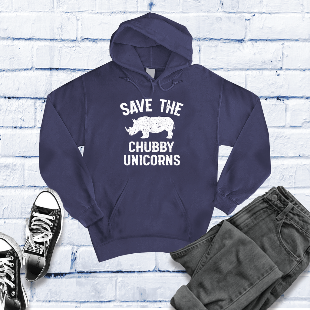 Save The Chubby Unicorn Hoodie Hoodie Tshirts.com Classic Navy Heather S 
