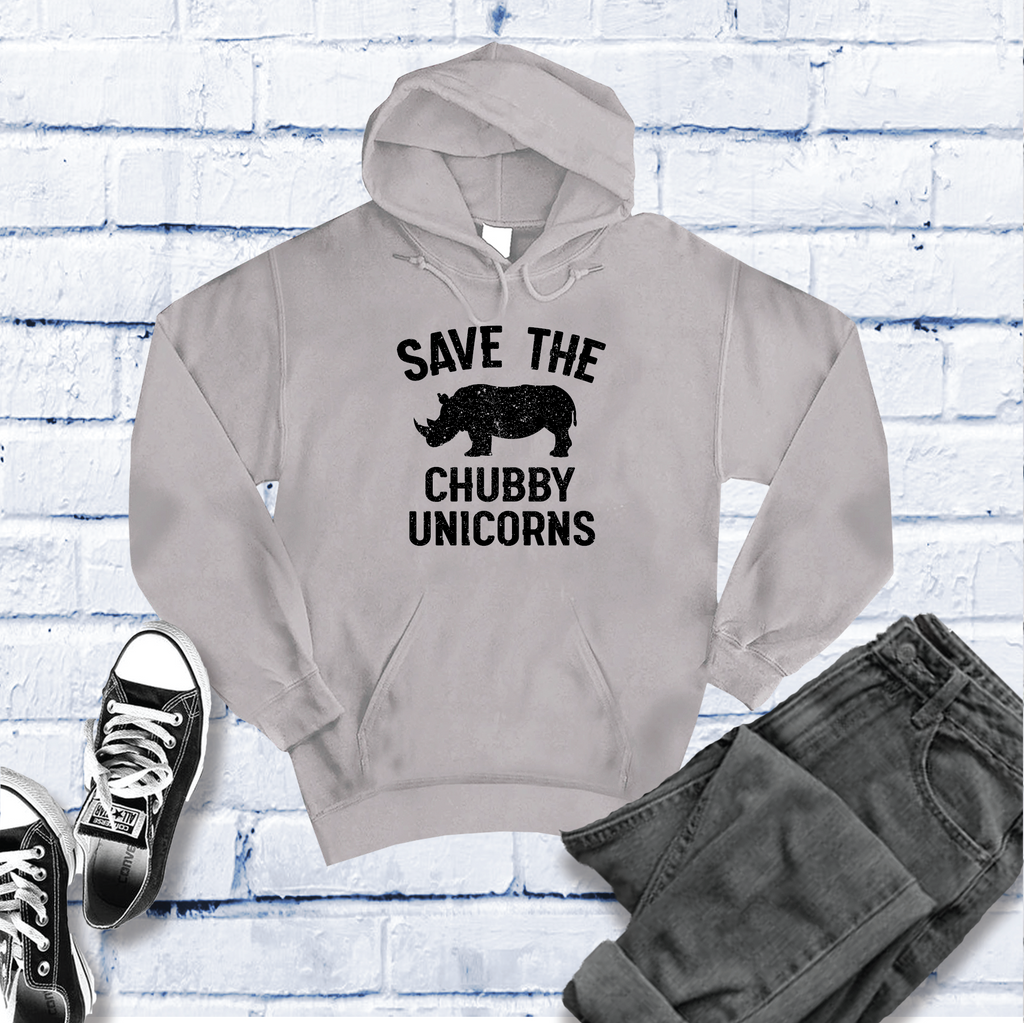 Save The Chubby Unicorn Hoodie Hoodie Tshirts.com Grey Heather S 