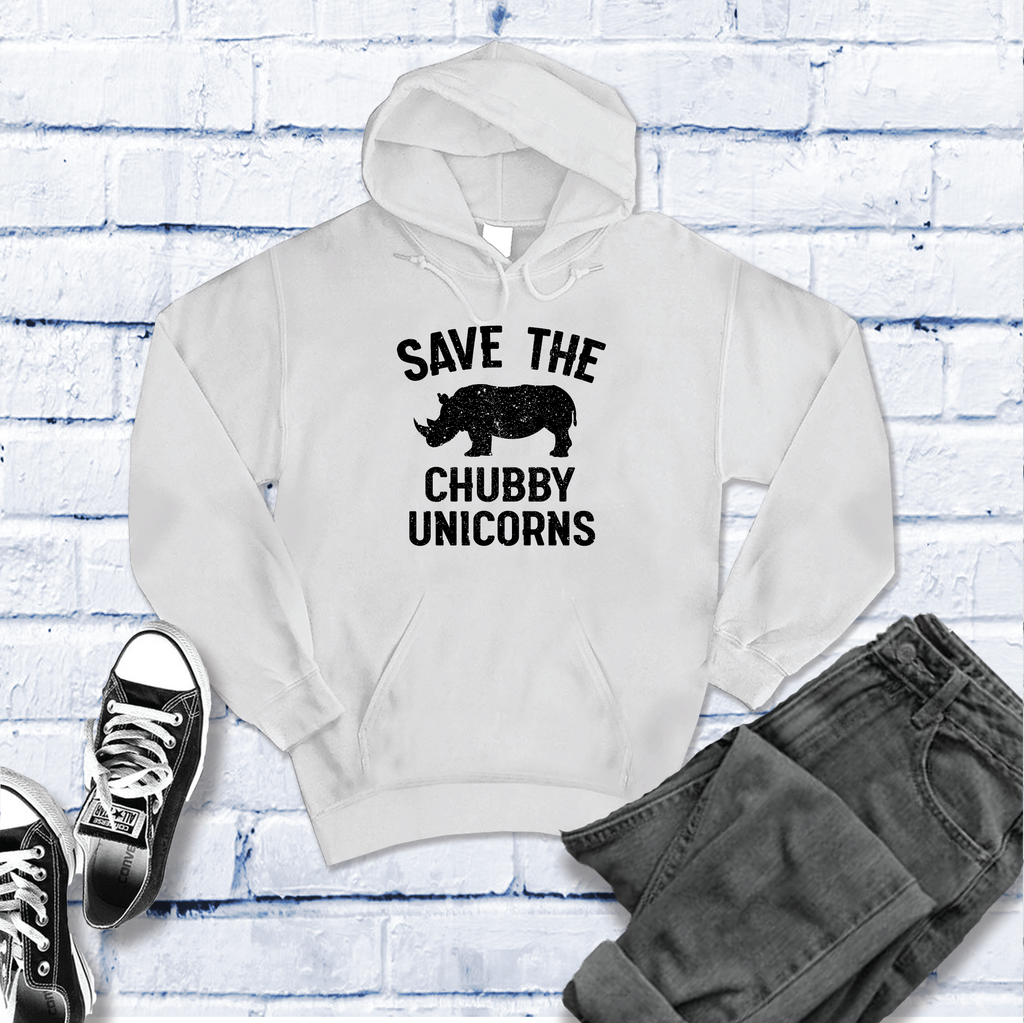 Save The Chubby Unicorn Hoodie Hoodie Tshirts.com White S 