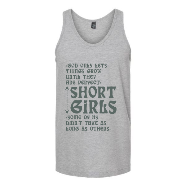 Short Girls Unisex Tank Top Tank Top Tshirts.com Heather Grey S 