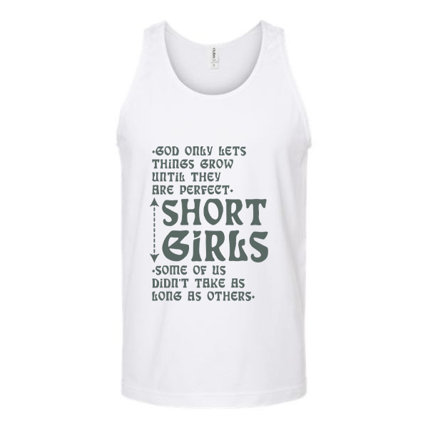Short Girls Unisex Tank Top Tank Top Tshirts.com White S 