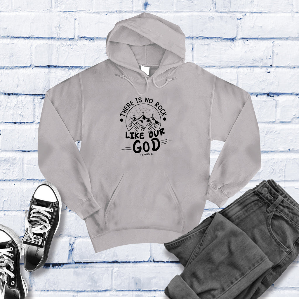 There Is No Rock Like Our God Hoodie Hoodie tshirts.com Grey Heather S 