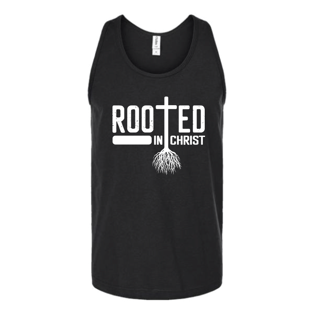 Rooted In Christ Unisex Tank Top Tank Top tshirts.com Black S 