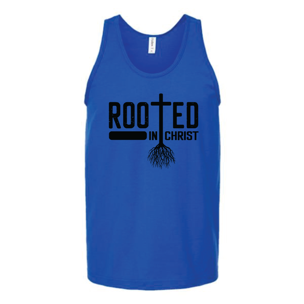 Rooted In Christ Unisex Tank Top Tank Top tshirts.com Royal S 