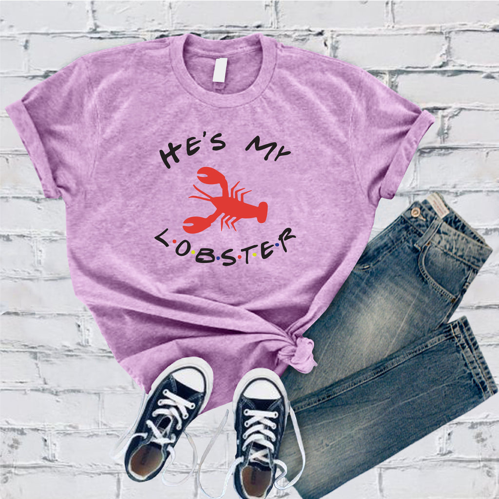 He's My Lobster T-Shirt T-Shirt tshirts.com Heather Prism Lilac S 