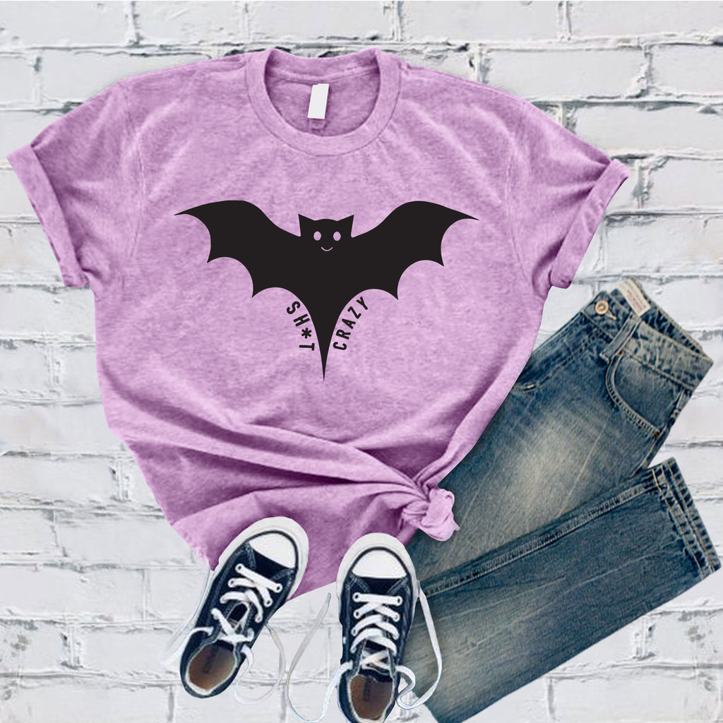 Bat Crazy T-Shirt T-Shirt Tshirts.com Heather Prism Lilac S 