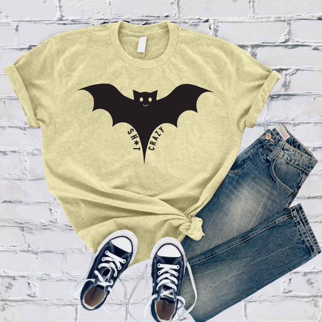 Bat Crazy T-Shirt T-Shirt Tshirts.com Heather French Vanilla S 