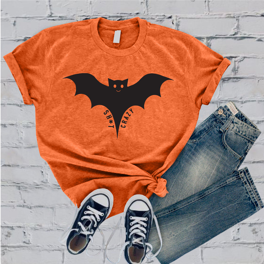 Bat Crazy T-Shirt T-Shirt Tshirts.com Heather Orange S 
