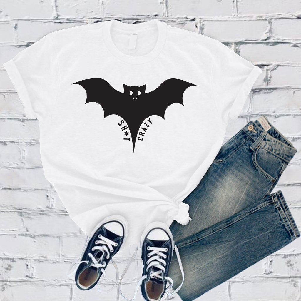 Bat Crazy T-Shirt T-Shirt Tshirts.com White S 