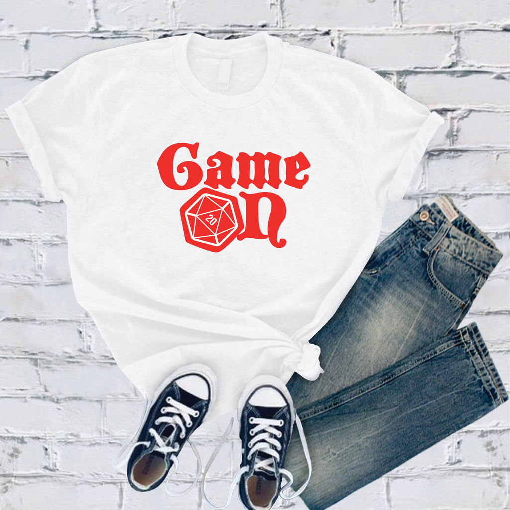 Game On DND T-Shirt T-Shirt Tshirts.com White S 