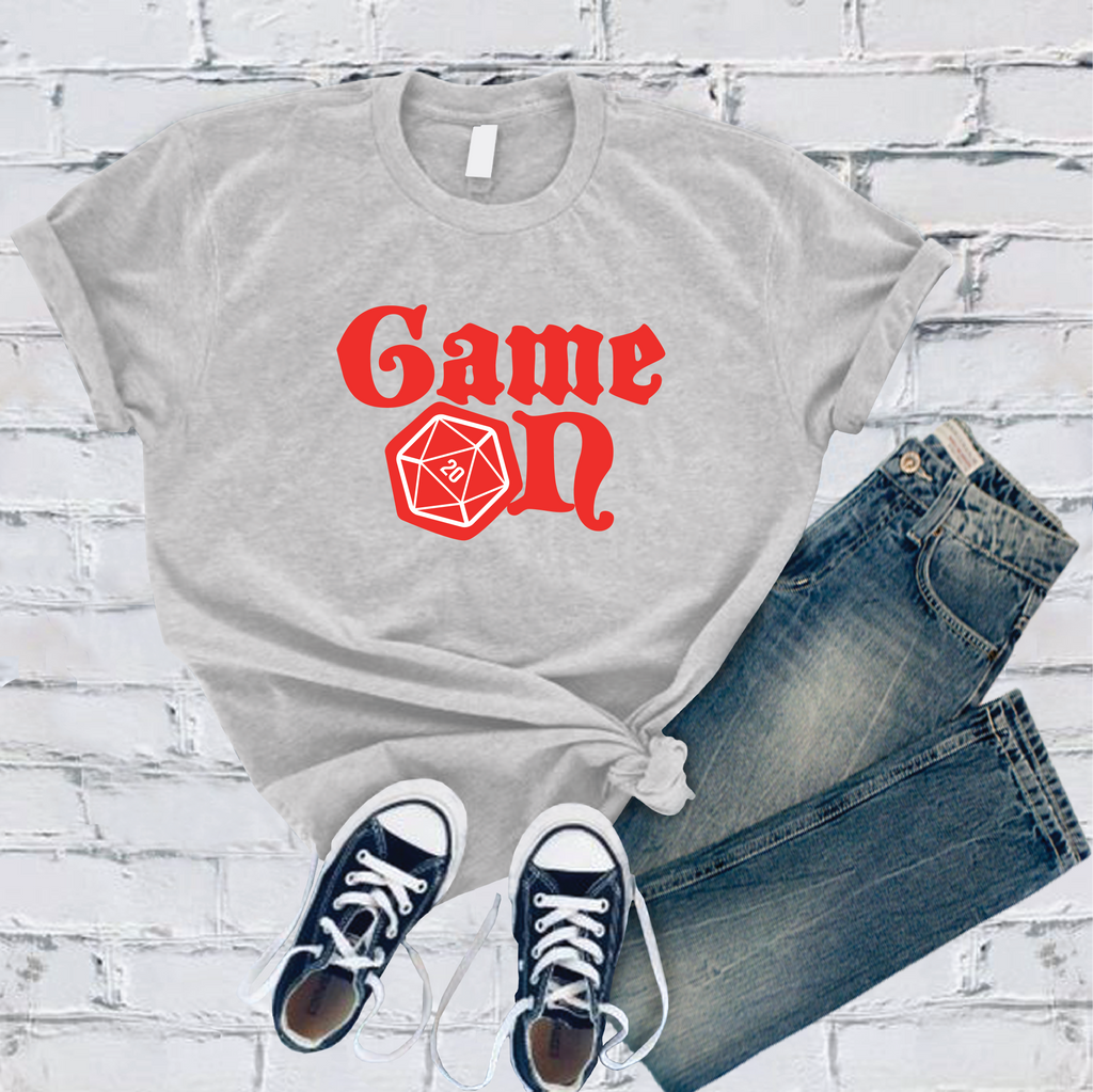 Game On DND T-Shirt T-Shirt Tshirts.com Solid Athletic Grey S 