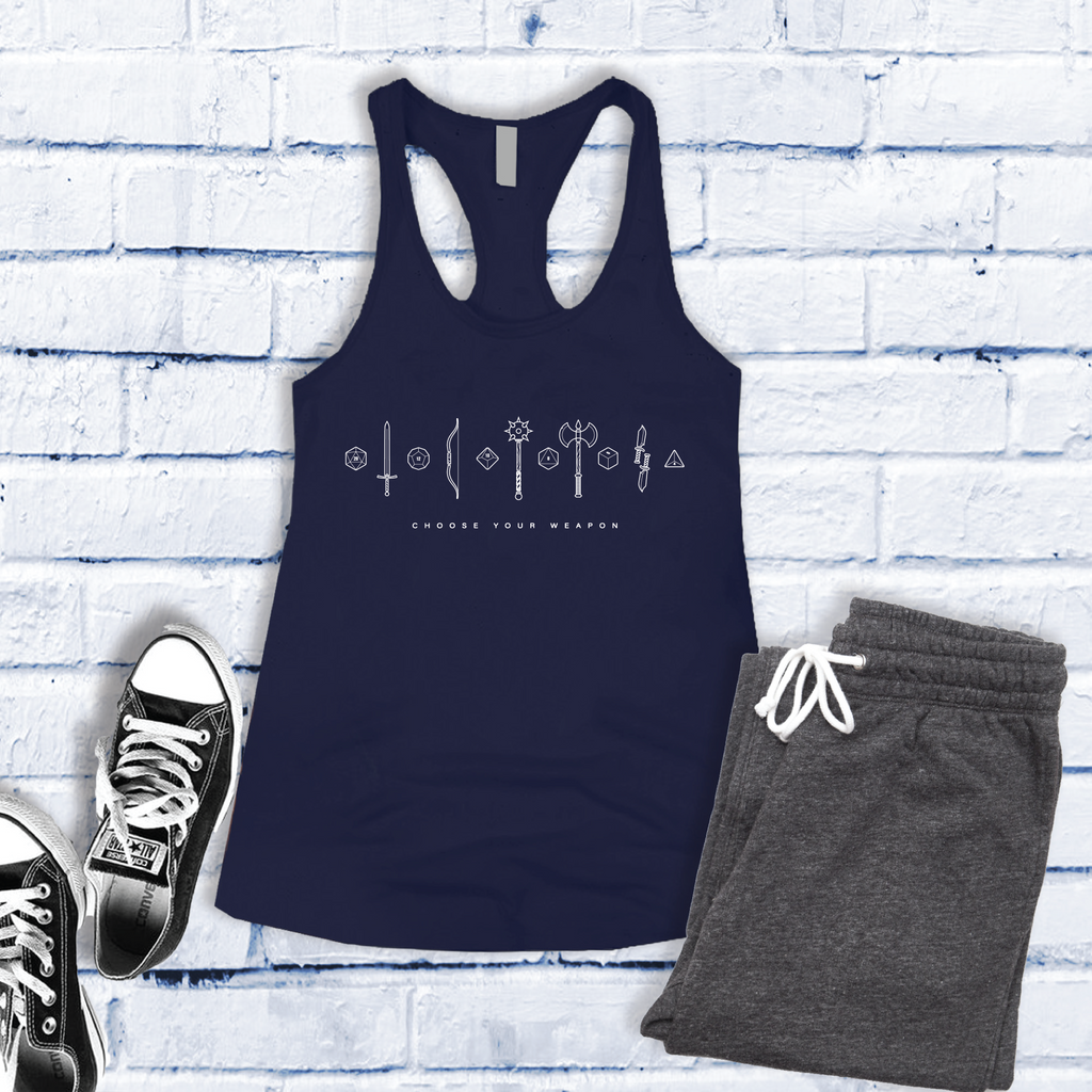 Choose Your Weapon Women's Tank Top Tank Top Tshirts.com Midnight Navy S 