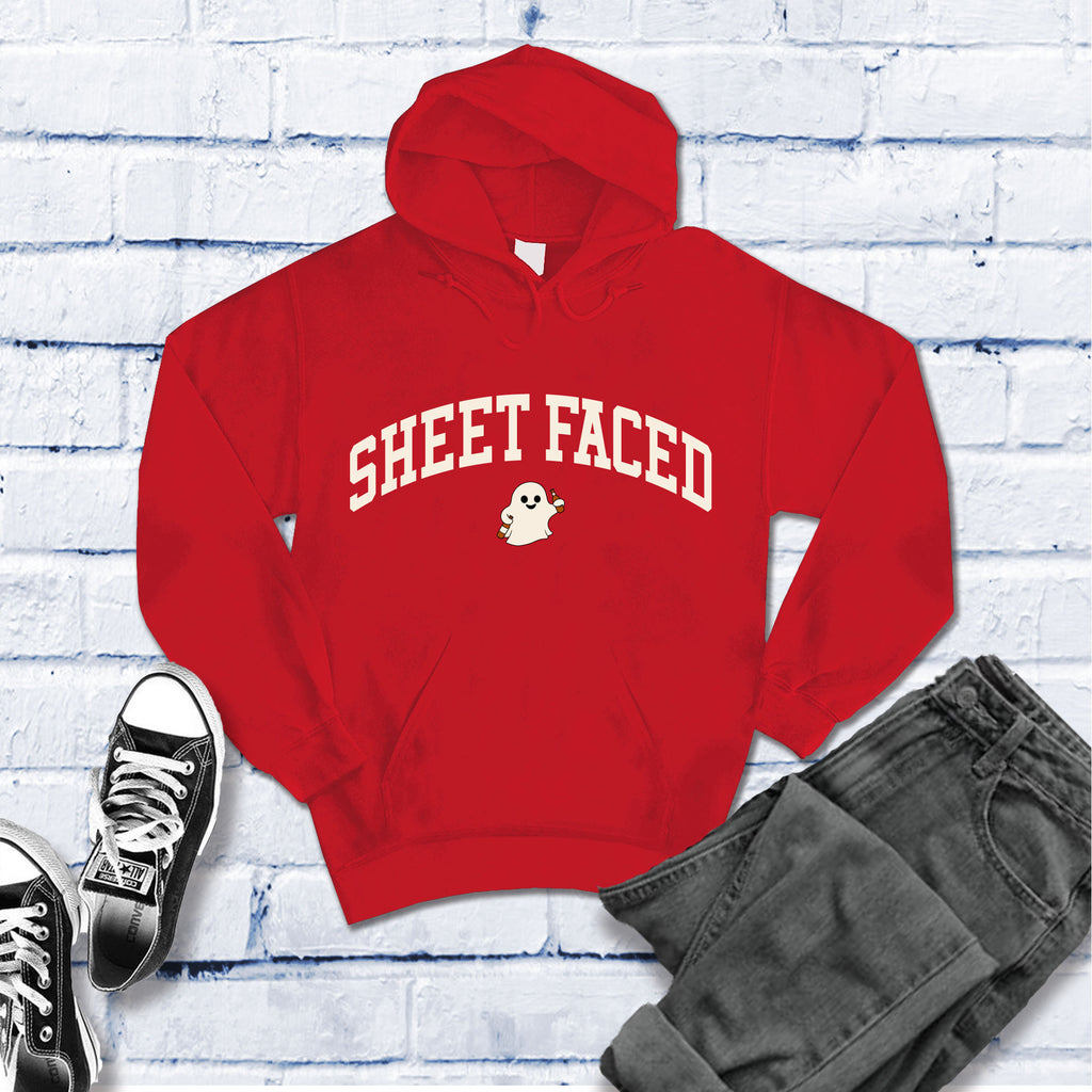 Sheet Faced Hoodie Hoodie Tshirts.com Red S 