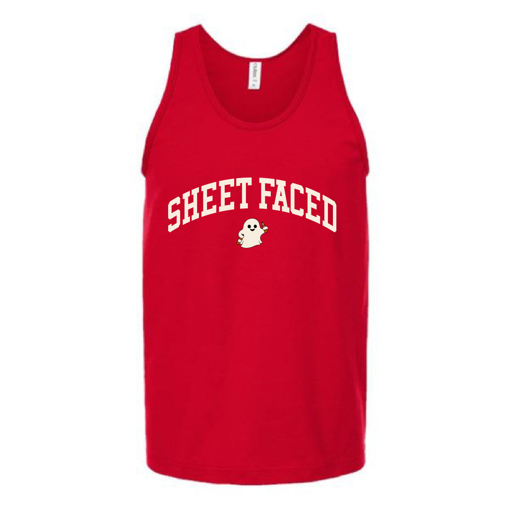 Sheet Faced Unisex Tank Top Tank Top Tshirts.com Red S 